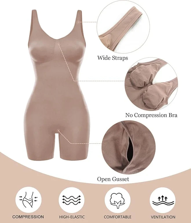 PowerSculpt Mid Thigh Bodysuit