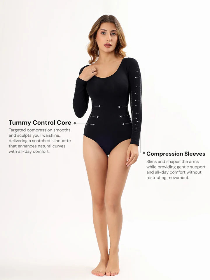 Snatched Sleeves Bodysuit